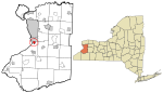 Erie County New York incorporated and unincorporated areas Blasdell highlighted